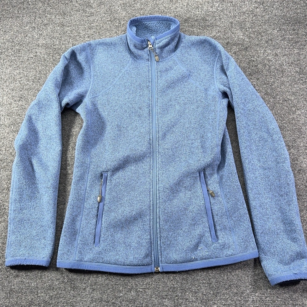Nike ACG Jacket Mens XS Blue Full Zip Fleece Pockets Logo Hiking Casual